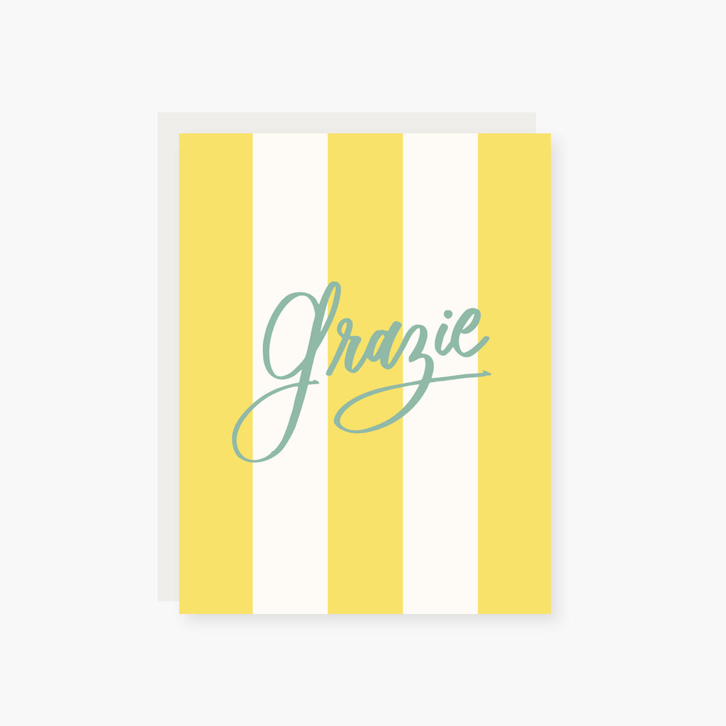 Grazie Thank you card