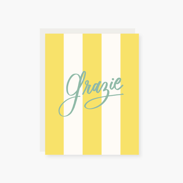 Grazie Thank you card