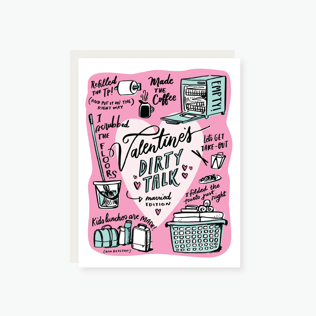 dirty talk‚ married edition valentine's day card