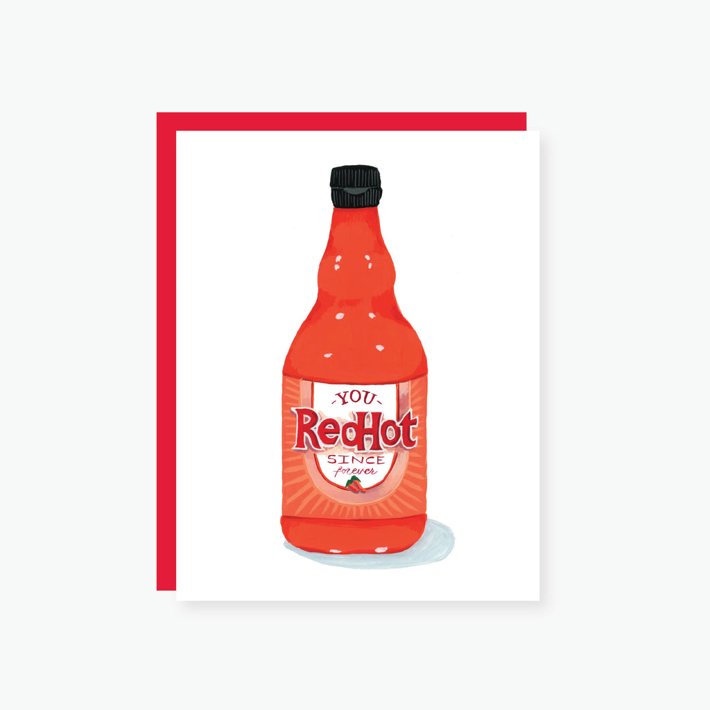 Red Hot since forever valentine's day card