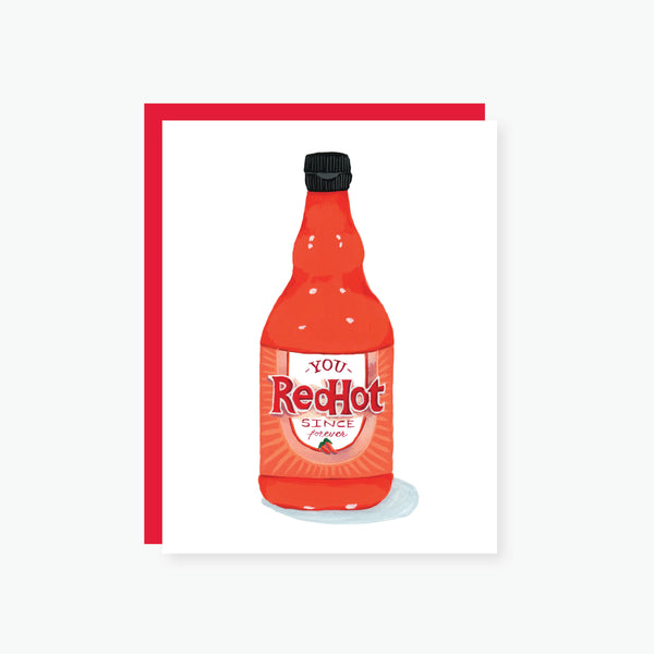 Red Hot since forever valentine's day card