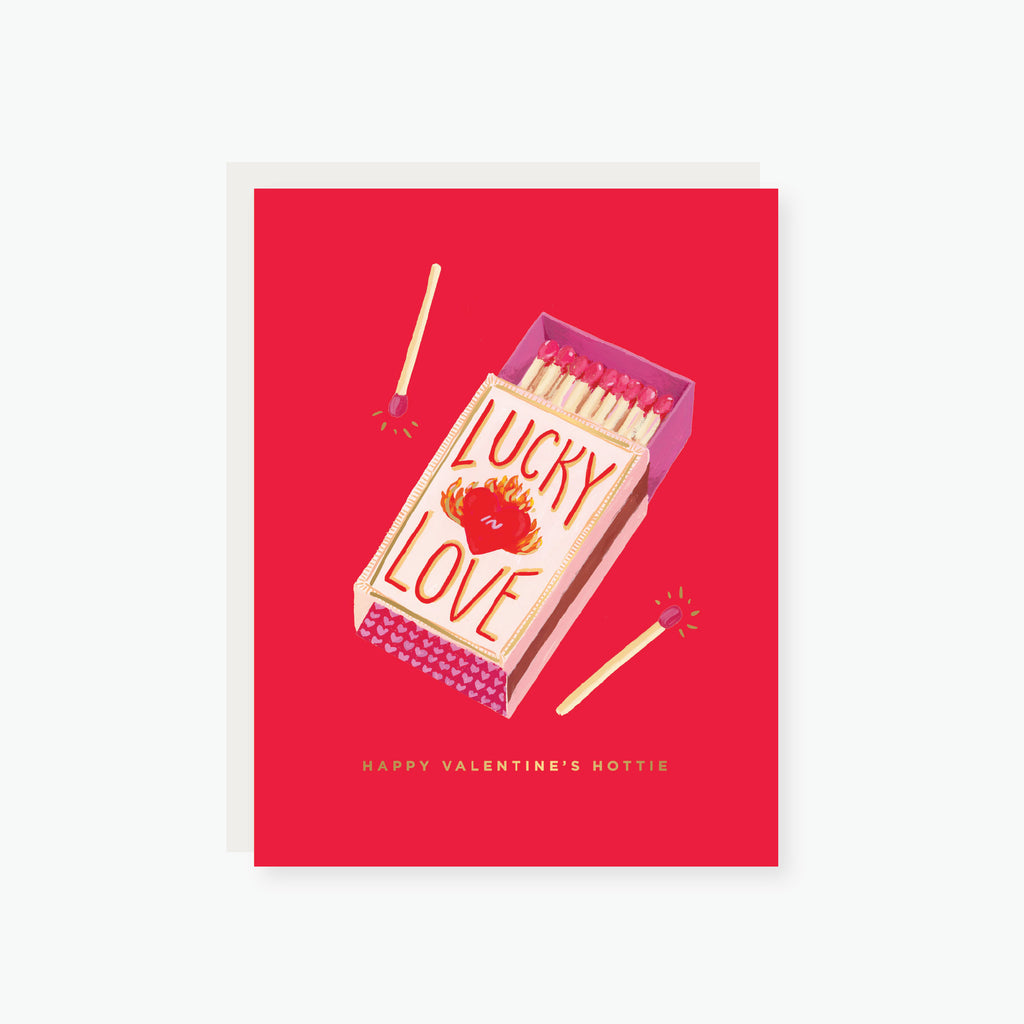 Lucky in Love Matches Valentine's Card