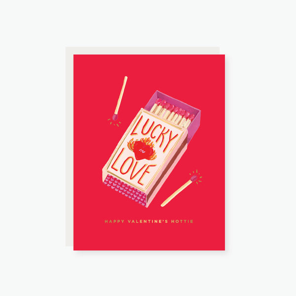 Lucky in Love Matches Valentine's Card