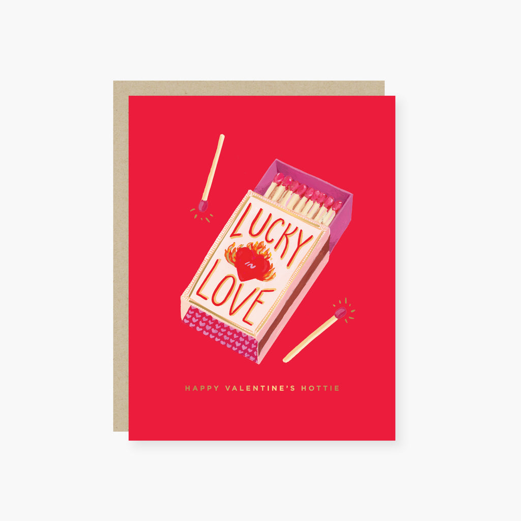 Lucky in Love Matches Valentine's Card