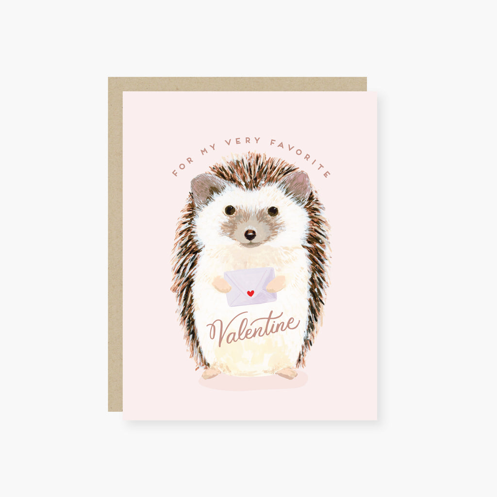 Very Favorite Valentine Hedgehog Valentine's