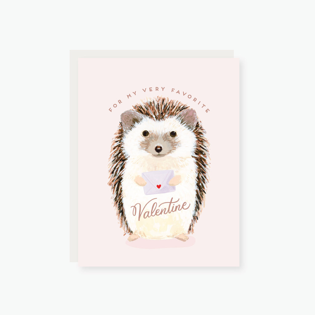 Very Favorite Valentine Hedgehog Valentine's