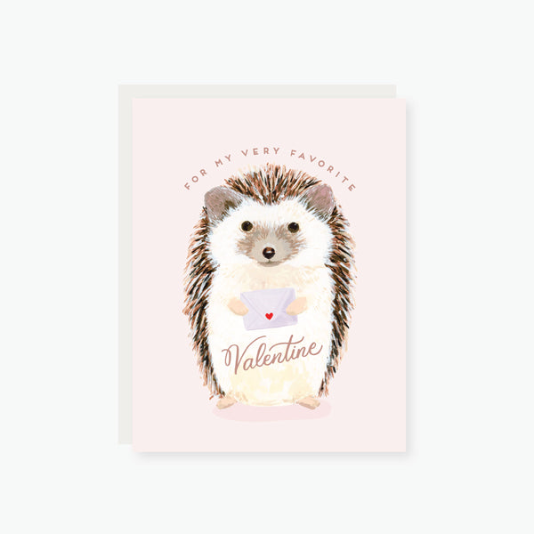 Very Favorite Valentine Hedgehog Valentine's