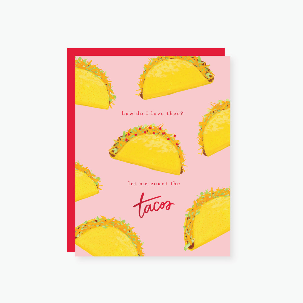 2021 Co. x Holiday Junkie tacos valentine's day card