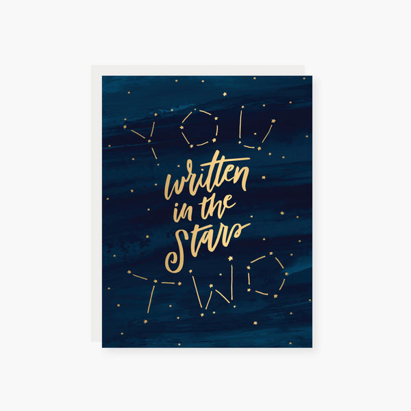 written in the stars wedding & anniversary card