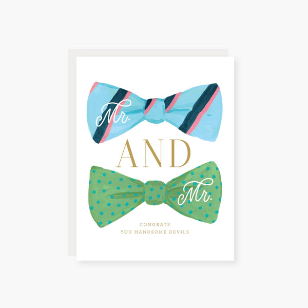 mr & mr wedding card