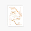 mrs & mrs wedding card