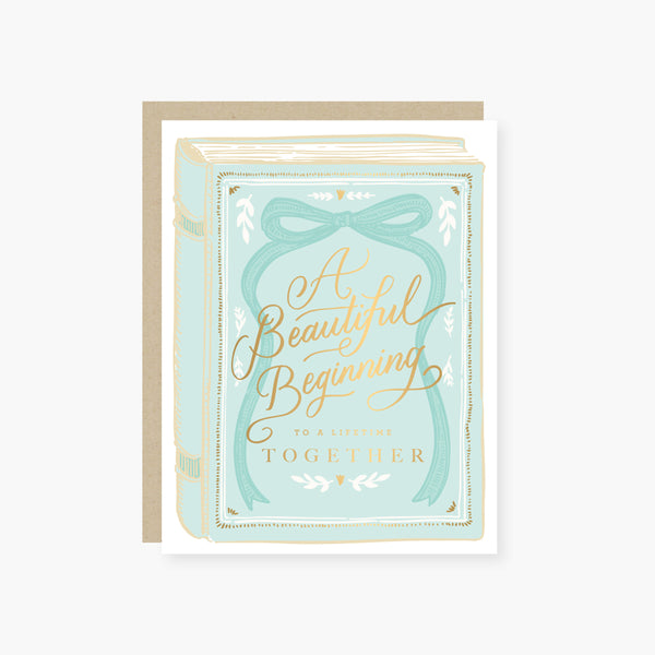 Beautiful Beginning Wedding Card