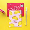 2021 Co. x Holiday Junkie tacos valentine's day card