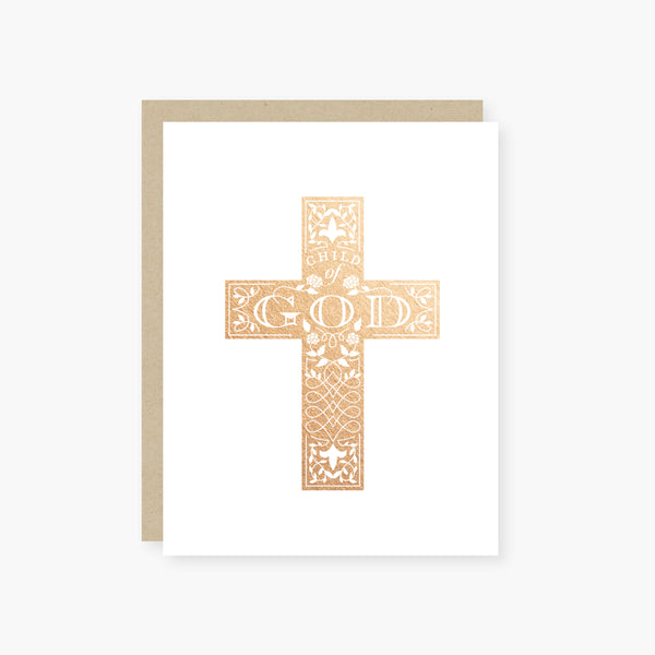 child of God foil cross