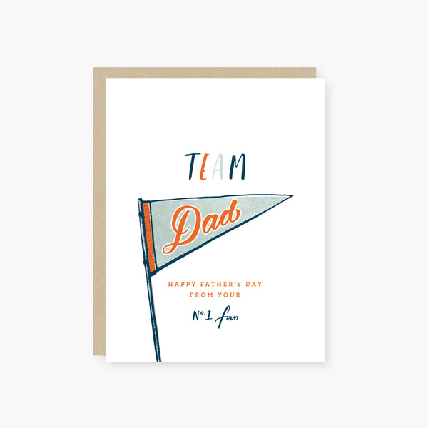 team dad father's day card