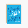 world is your oyster graduation card