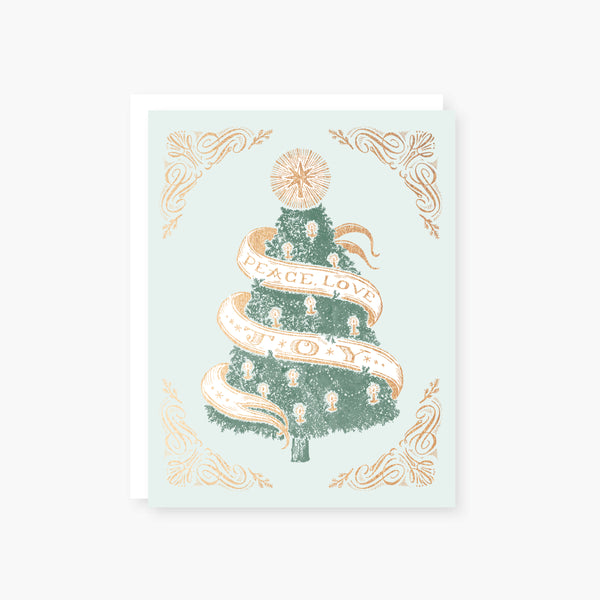 vintage christmas holiday card