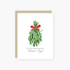 you, me and the mistletoe, all season long holiday card