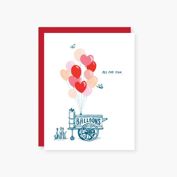 Balloon Cart love card