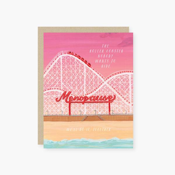 roller coaster menopause card