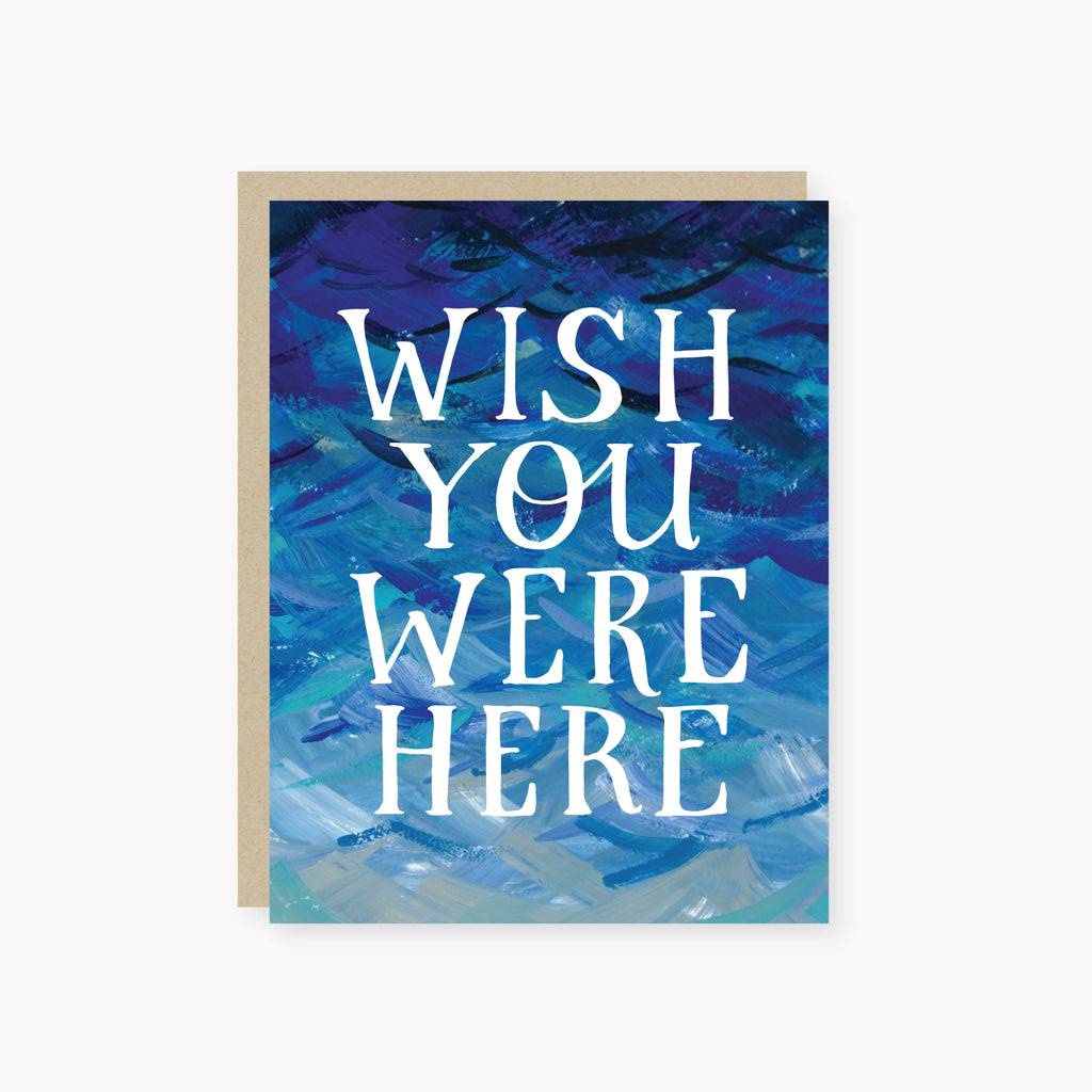 Wish you were here Miss you card