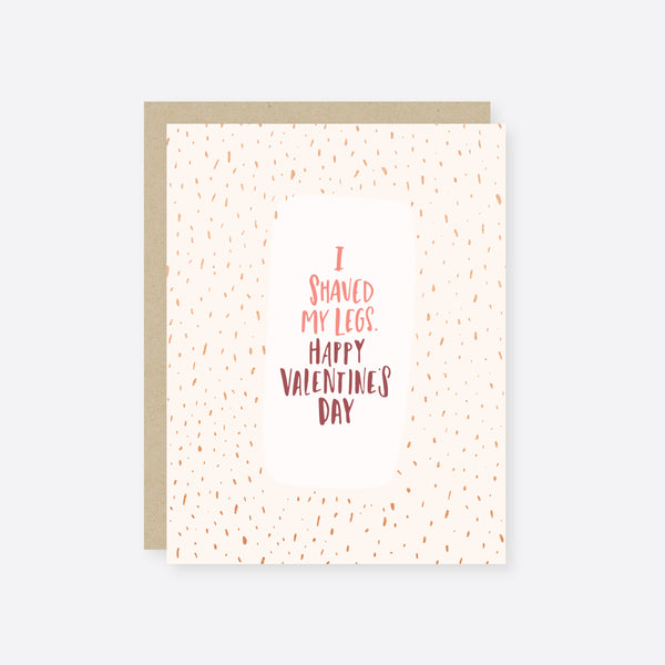 I shaved valentine's day card