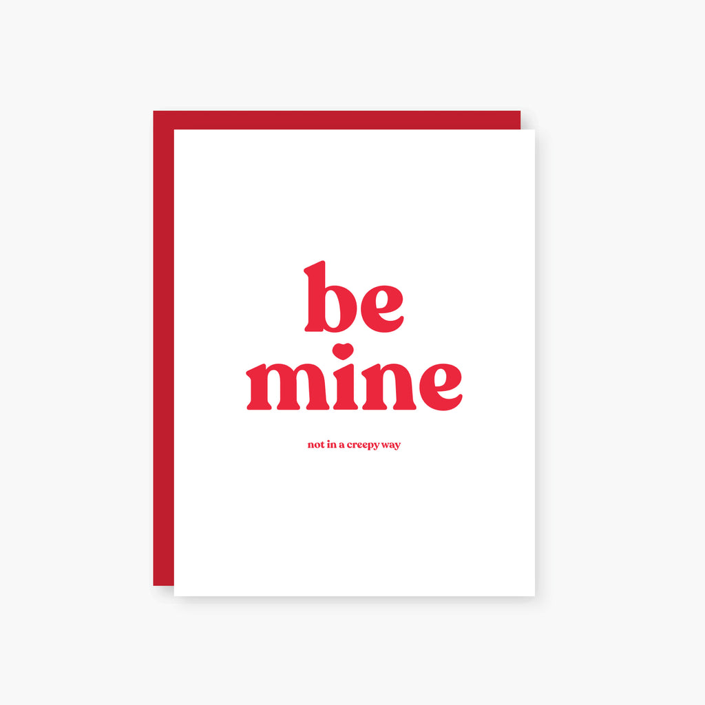 be mine valentine's day card
