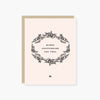 vintage floral anniversary card