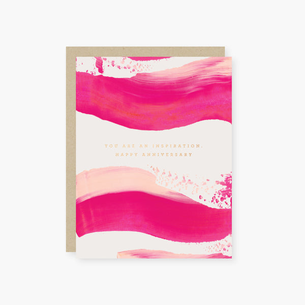 you are an inspiration anniversary card