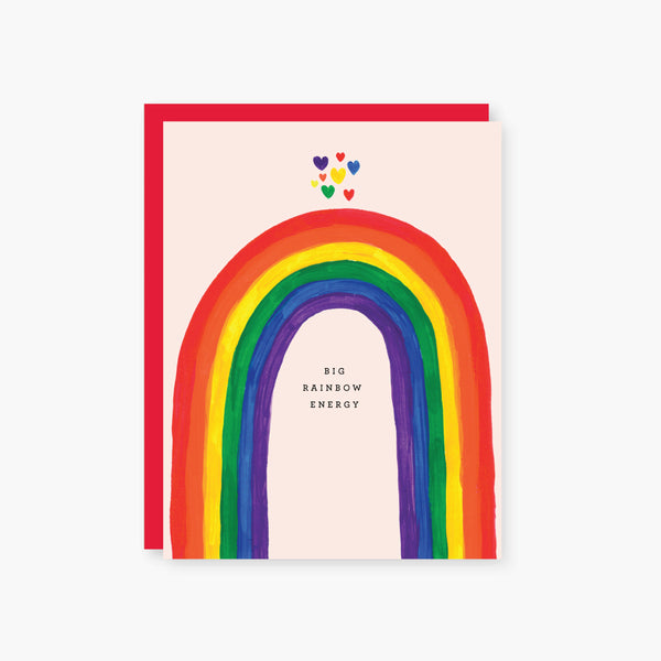 2021 Co. x Holiday Junkie big rainbow energy - celebrate PRIDE greeting card