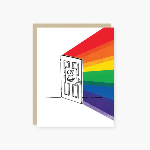 2021 Co. x Holiday Junkie out with PRIDE - celebrate PRIDE greeting card
