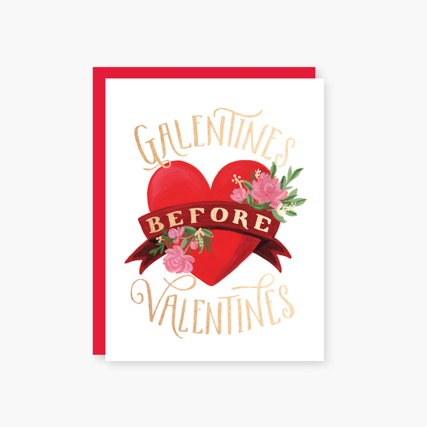 2021 Co. x Holiday Junkie galentines before valentine's  foil valentine's day card