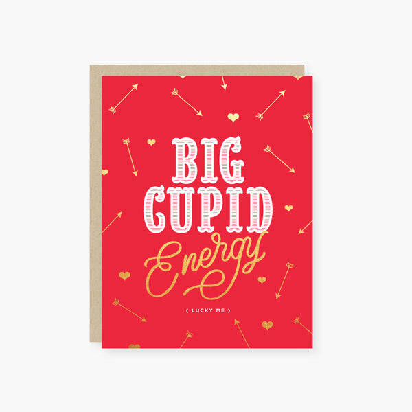 2021 Co. x Holiday Junkie big cupid energy foil valentine's day card