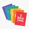 I love you, yes you rainbow color boxed set