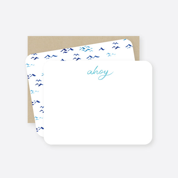 ahoy flat notecard set