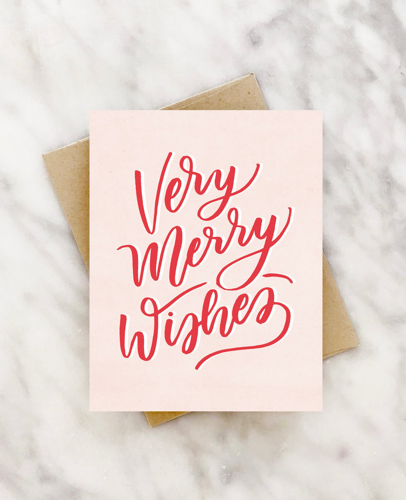 Very Merry Wishes Holiday Card